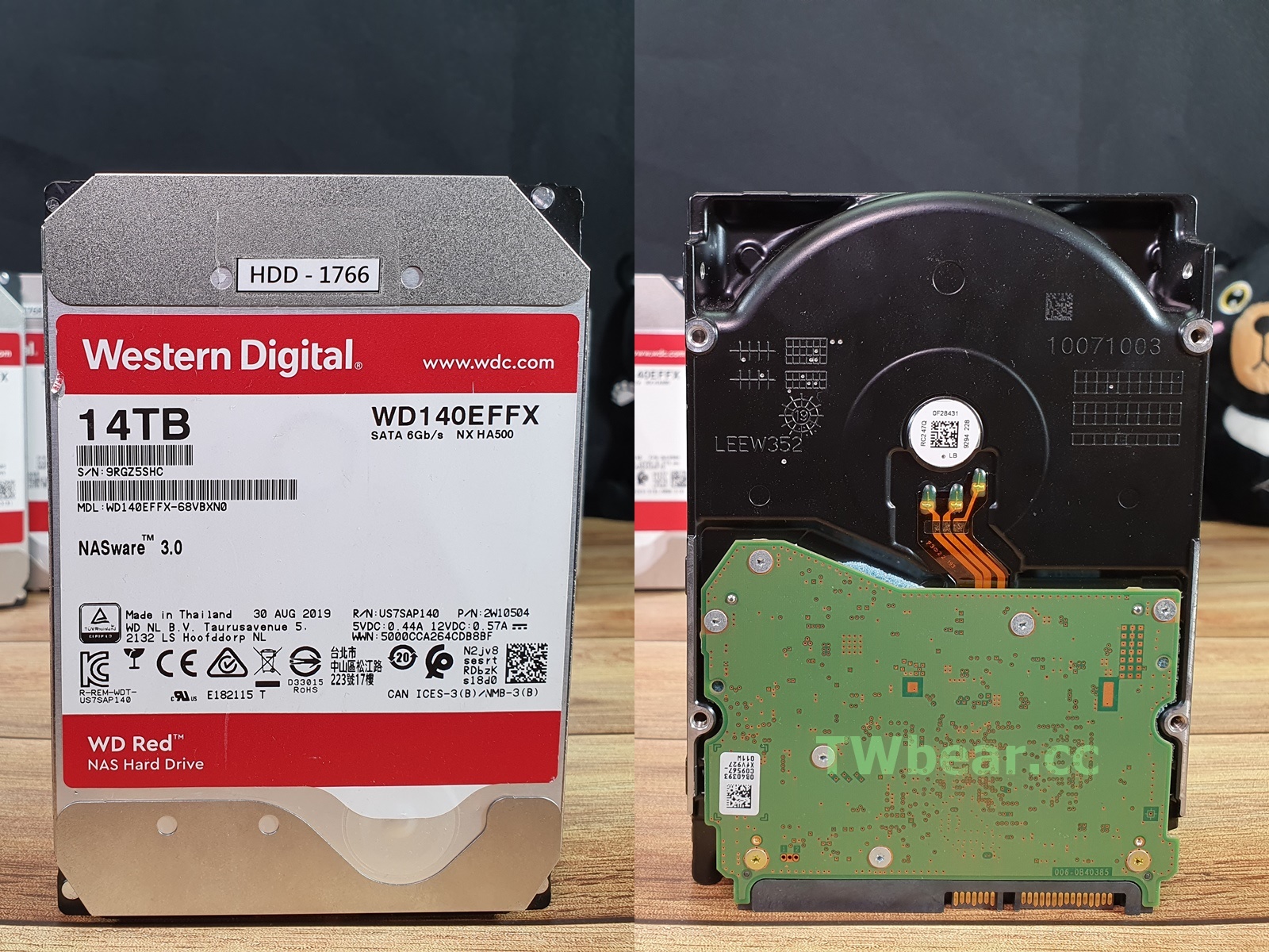 3C評測-網路儲存與硬碟]具話題性WD 14TB紅標硬碟WD140EFFX開箱實測(跨